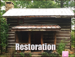 Historic Log Cabin Restoration  Jacksonville, Georgia